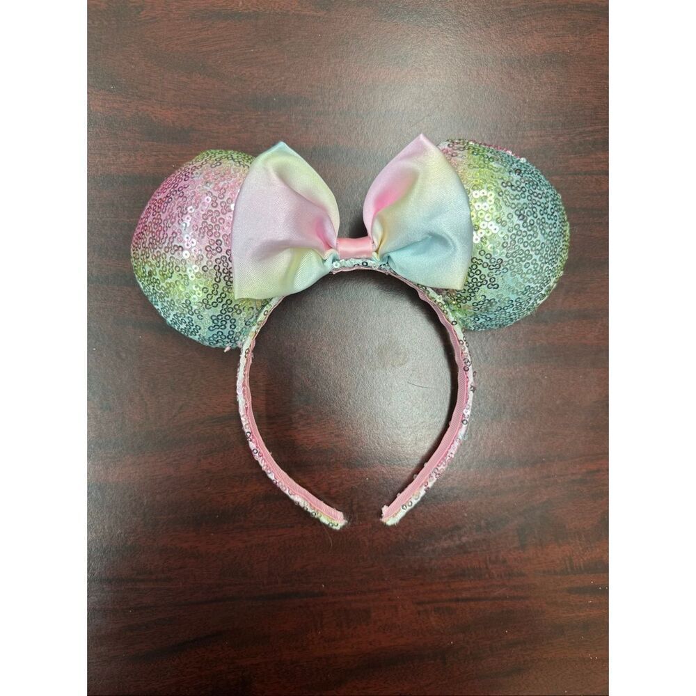Disney Kids Minnie Mouse Pastel Sequin Ears Headband